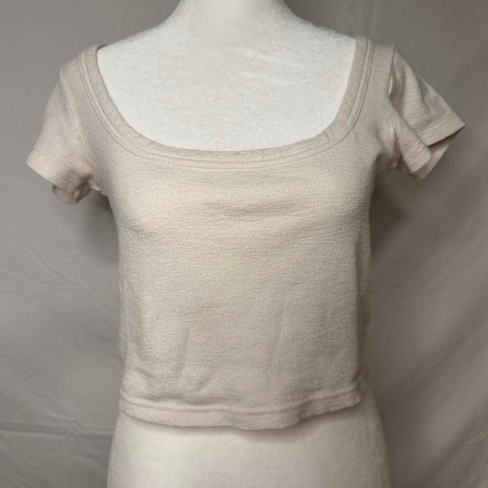 Madewell white cropped tee